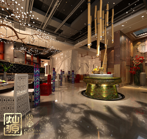 餐飲空間設(shè)計案例 燦源裝飾空間布局思維解析