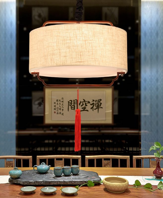 中式的辦公室裝修中，這燈飾裝修真的太好看了