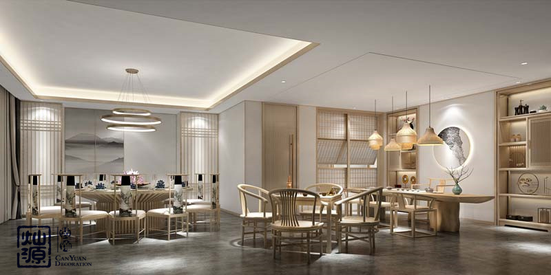 靜下來，感受生活—4w塊極簡風茶藝生活館設計效果圖案例分析，你覺得值嗎？