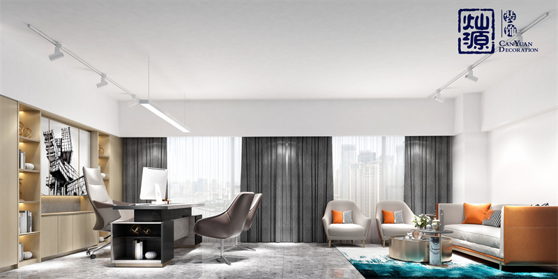氣質(zhì)顏值和性價(jià)缺一不可！南寧辦公室裝修總經(jīng)理辦公室效果圖案例鑒賞（二）
