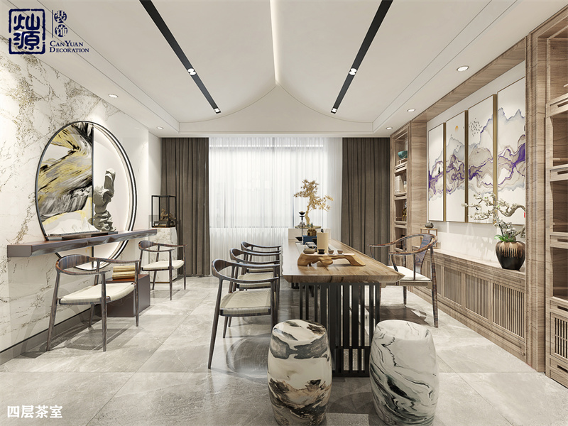 復(fù)式混搭500平辦公室裝修方案，好看還不貴？他們怎么做到的？！