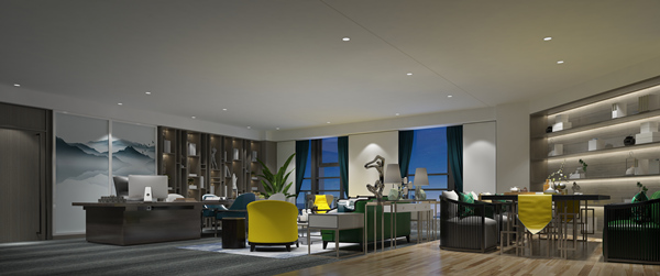 辦公室設(shè)計裝修效果圖&mdash;燦源裝飾