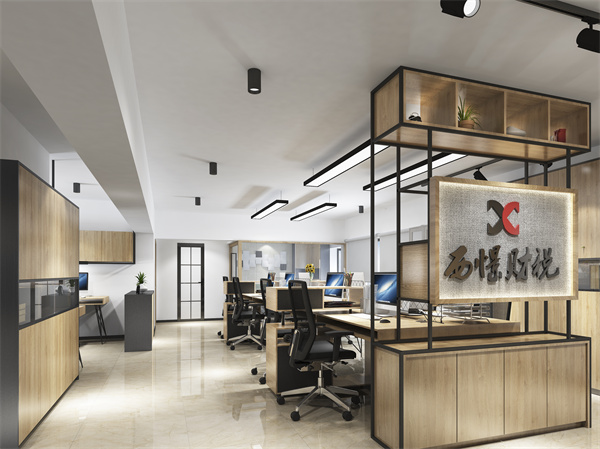辦公室設(shè)計裝修效果圖&mdash;燦源裝飾