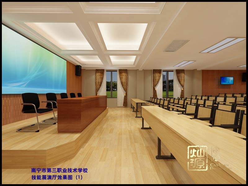 南寧第三職業(yè)技術(shù)學校裝修施工案例--燦源裝飾