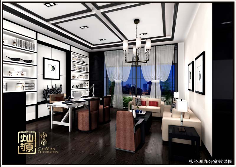 南寧中式風格辦公室設(shè)計