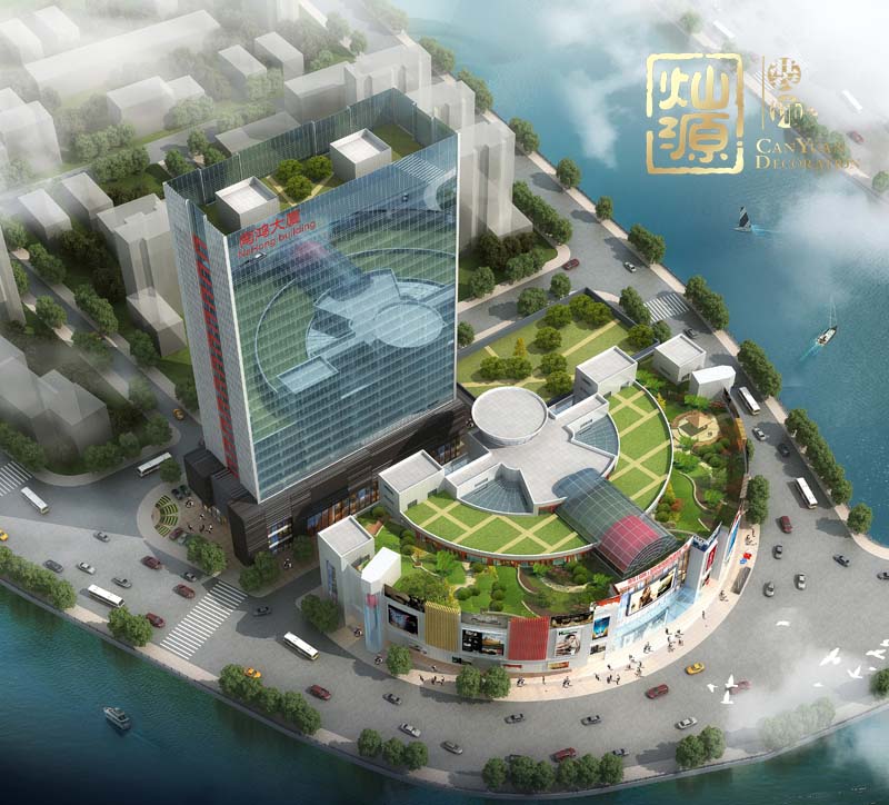 商業(yè)廣場設計俯視圖