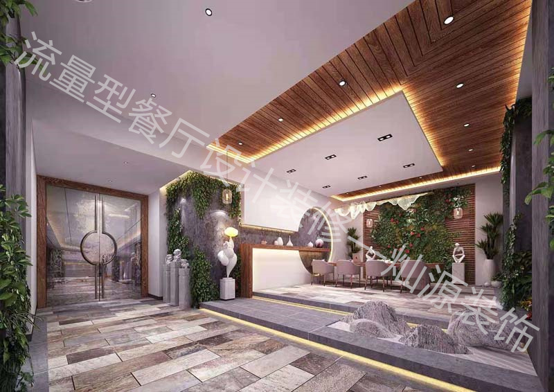 水泥工業(yè)風(fēng)餐廳設(shè)計(jì)裝修效果圖&mdash;燦源裝飾