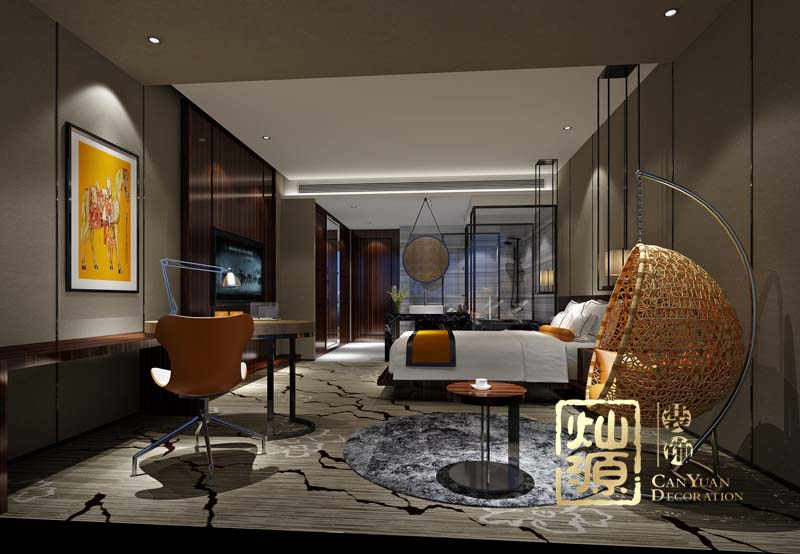 南寧主題酒店設計裝修效果圖&mdash;燦源裝飾