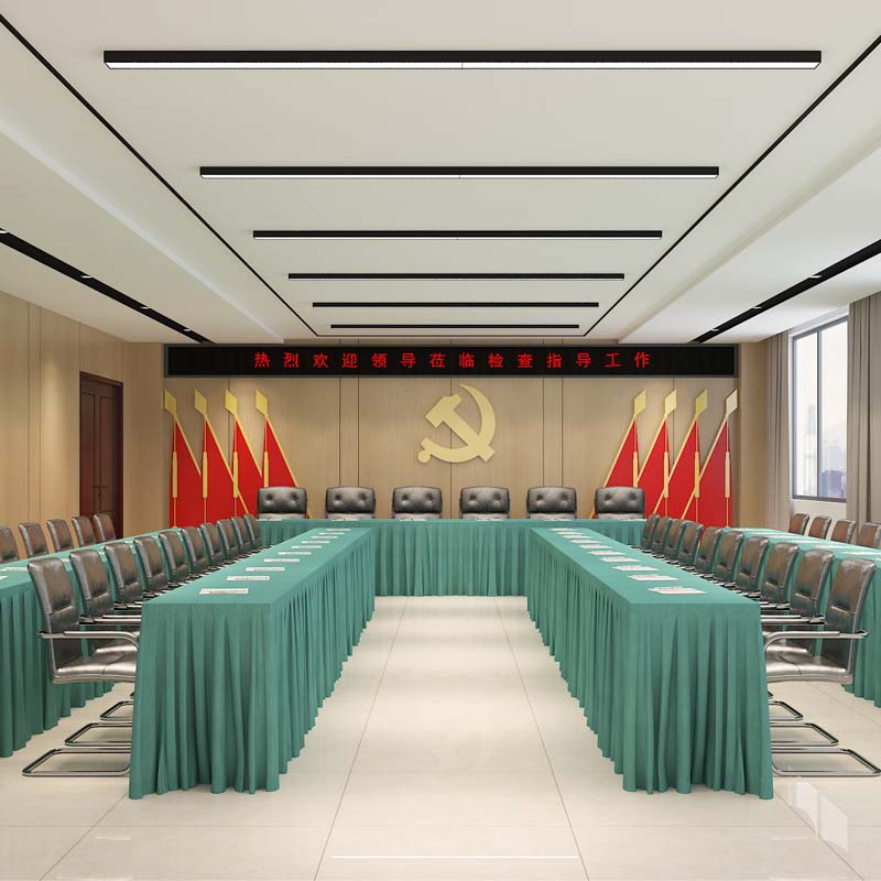 “特色定制、簡約大氣”——中建西部南寧會議室餐廳設(shè)計裝修案例-燦源裝飾