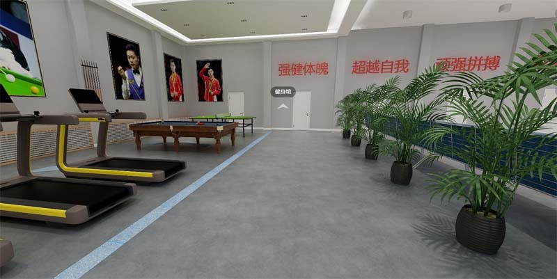 健身會(huì)所設(shè)計(jì)裝修效果圖&mdash;燦源裝飾